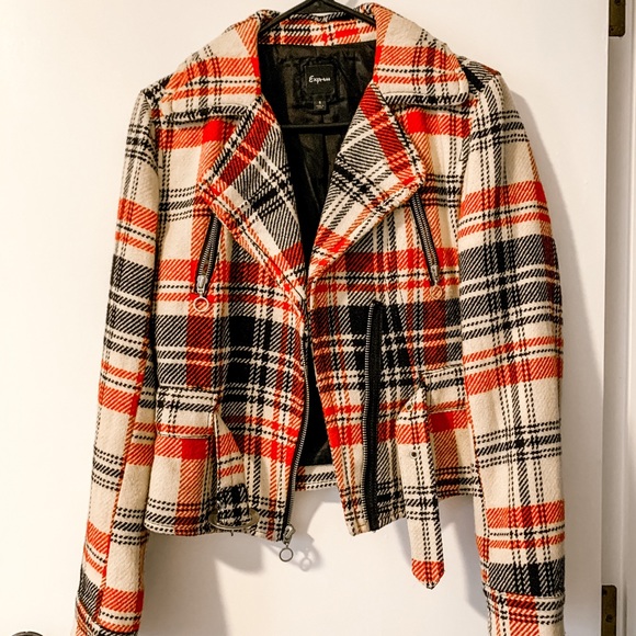 Express Plaid Coat - Picture 1 of 3
